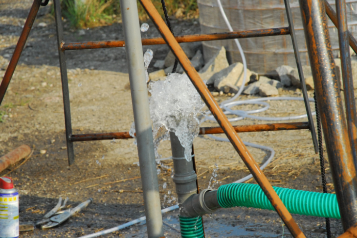 Rope Pump in connection with the windmill