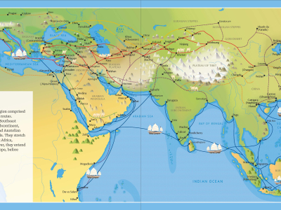 Trading Routes, including spice routes. (UNESCO)